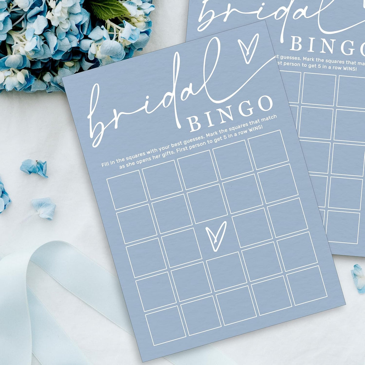 Fun Bridal Shower Bingo Games Set with Blank Squares to Wedding Guest Book idea Bride’s Gifts, Fun