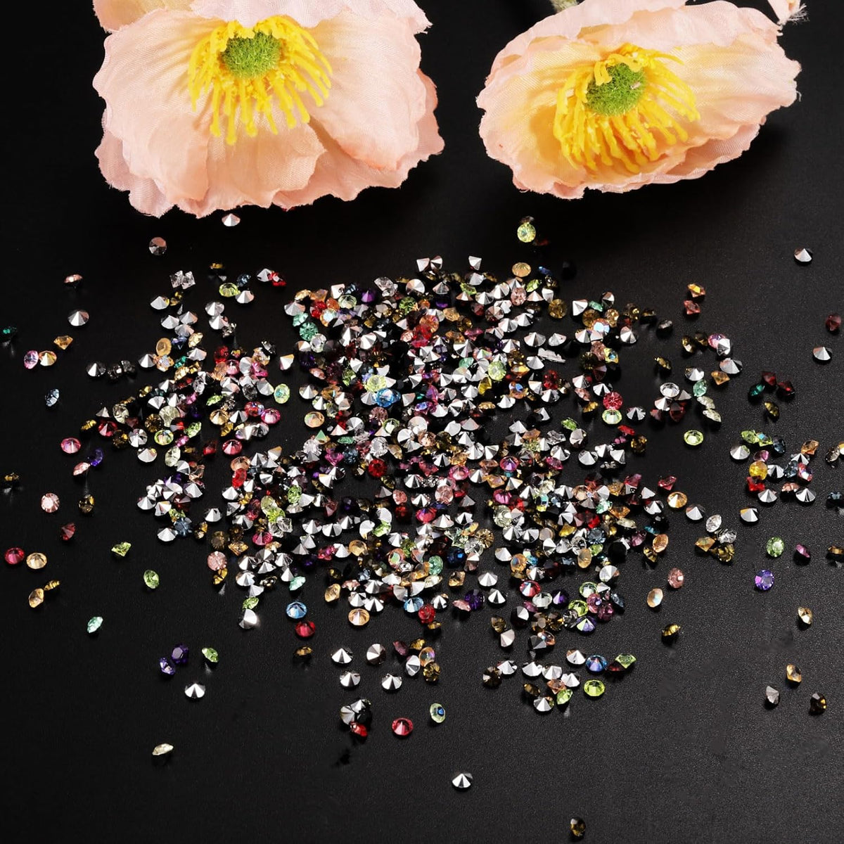 PATIKIL 14000Pcs Wedding Table Scatter Confetti Crystals 3mm Acrylic Diamonds Vase Fillers Gems for