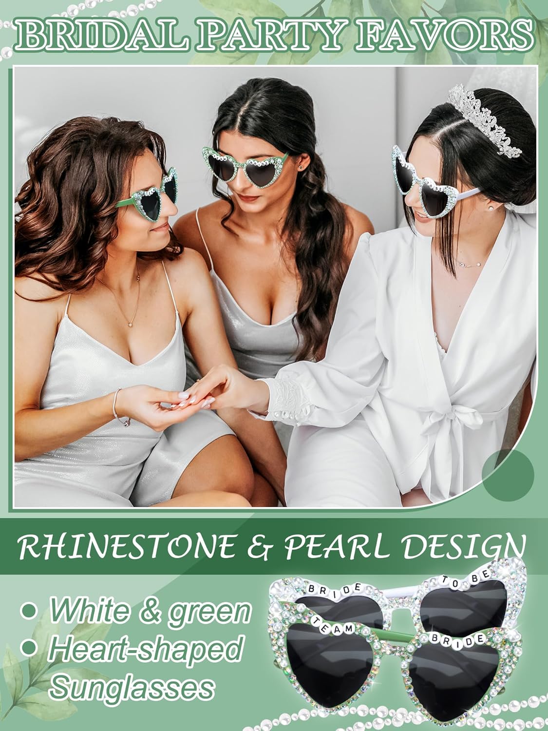 6 Pcs Bride Sunglasses Bachelorette Sunglasses Party Favors for Bridesmaids for Wedding Party Bride