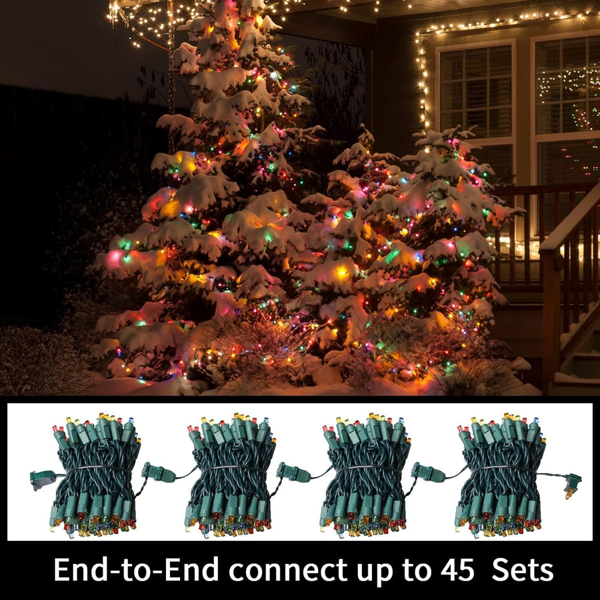 60 Count Multicolor- String Lights - LED Christmas Lights, Mini led Lights for Indoor Outdoor Home