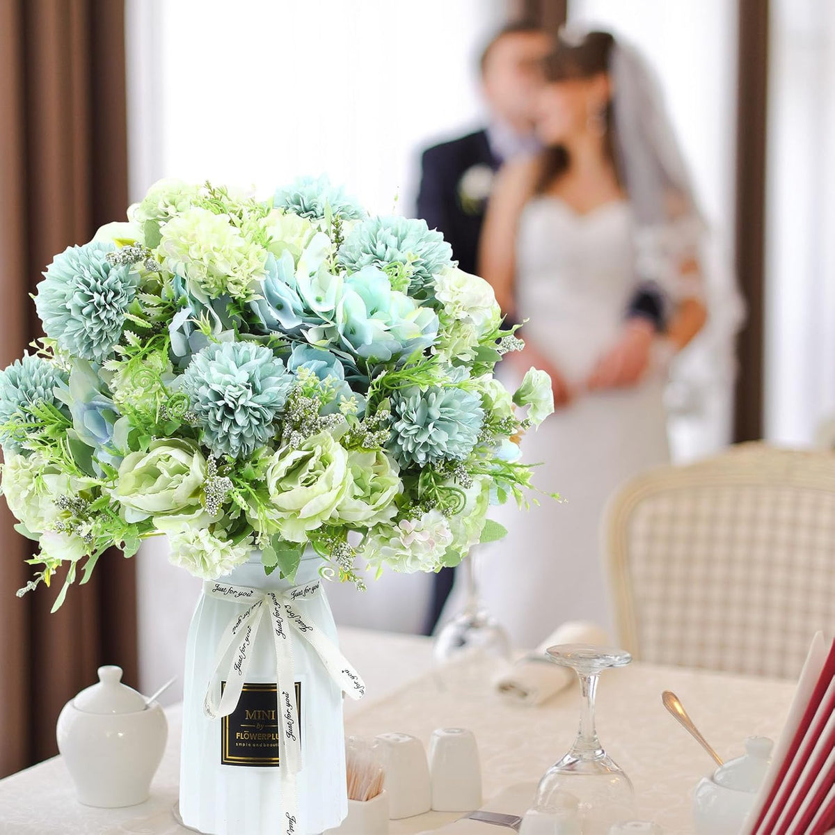 Tigeen Artificial Flowers Artificial Peonies Silk Flowers Faux Peony Fake Peony Silk Hydrangea