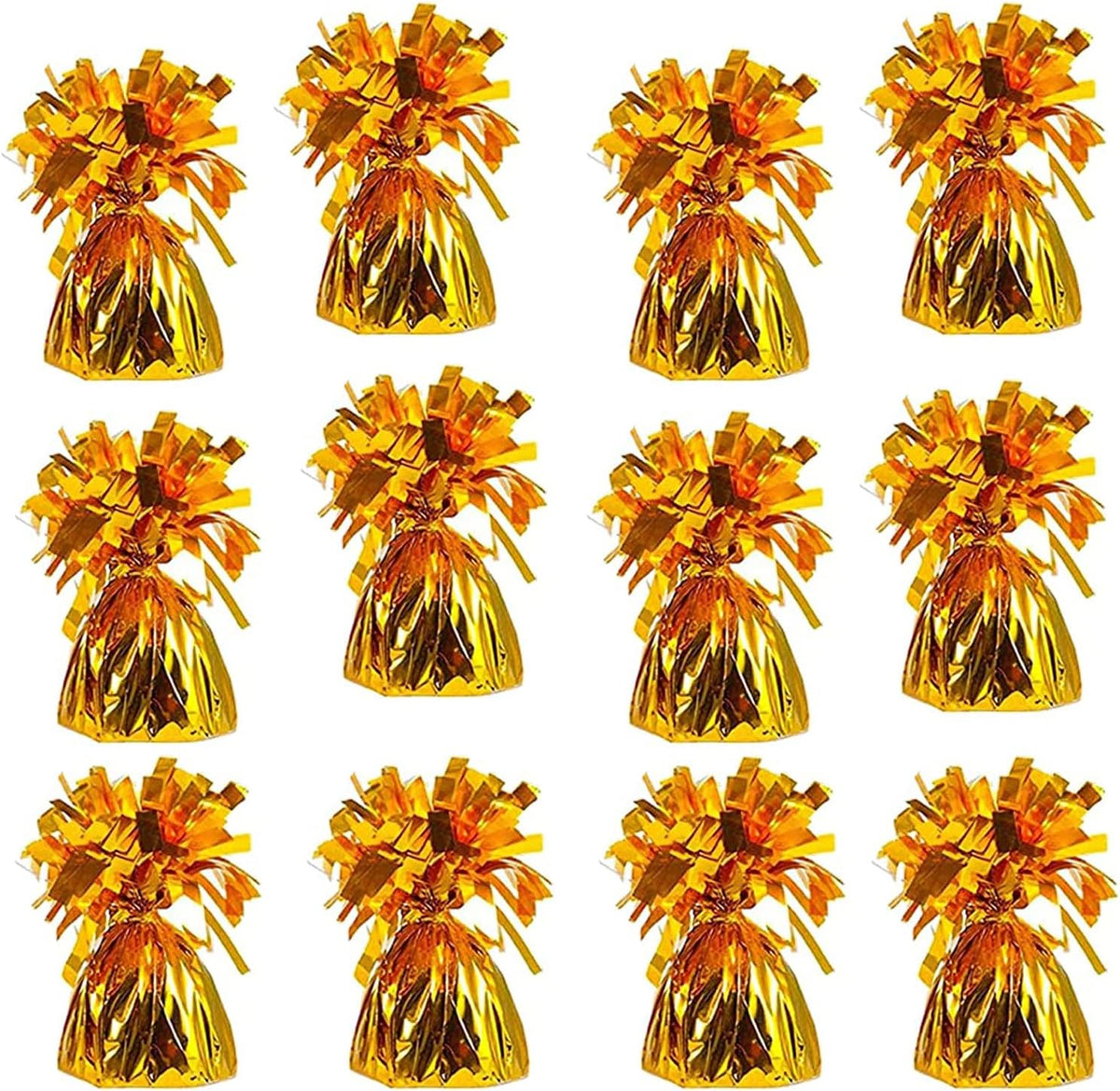 Metallic Balloon Weights, Birthday Party Favors, Novelty and Gag Gifts, 5.5" Inches, 12-Pack