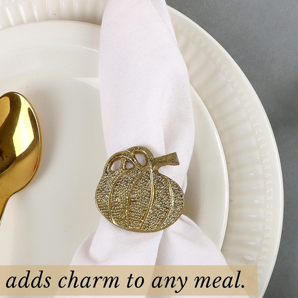 Set of 12 Decorative Metal Napkin Rings - Antique Copper Pineapple Lightweight Napkin Rings - Table