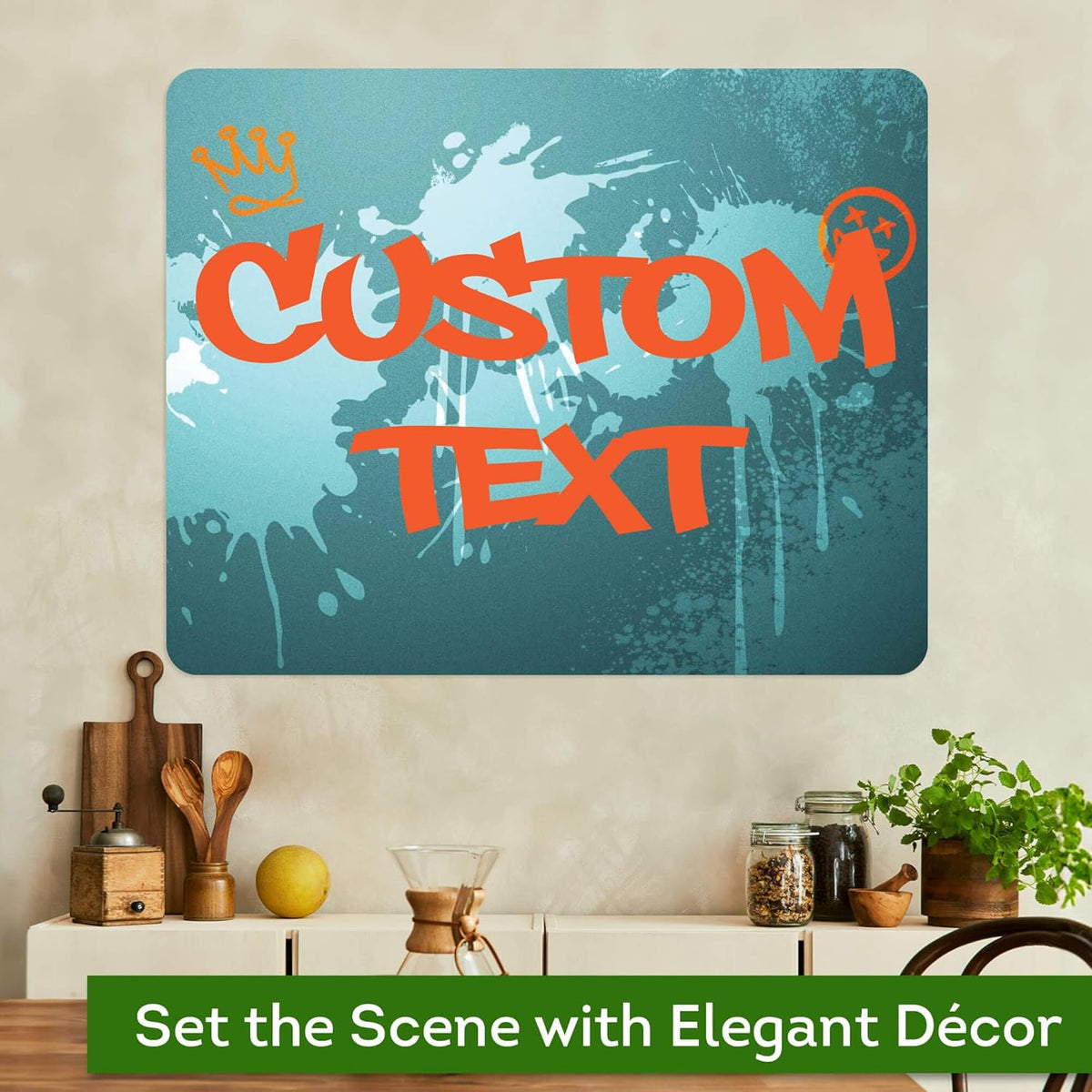 Custom Sign, Custom Street Sign, 11 Font Colors, 13 Font Styles, 4 Hole Options, 22 Sizes, 24x30
