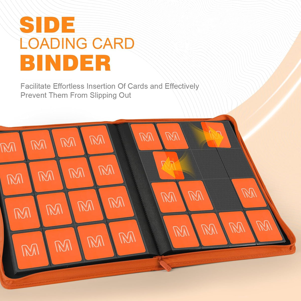 Premium Card Binder 16 Pocket,Trading Card Binder Holds up to 1000+Cards Sturdy Card Collection