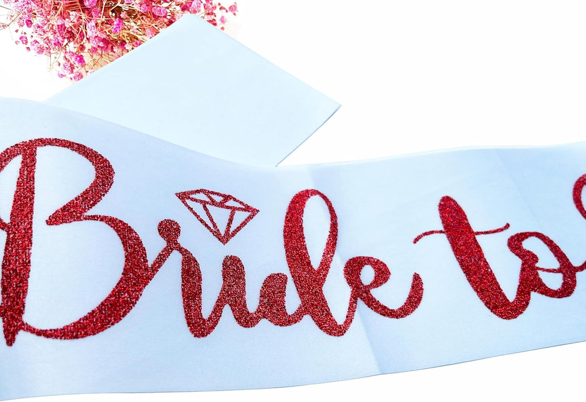 Bride to Be Sash, Bachelorette Party Sash for Bridal Shower Wedding Party Favors Accessories