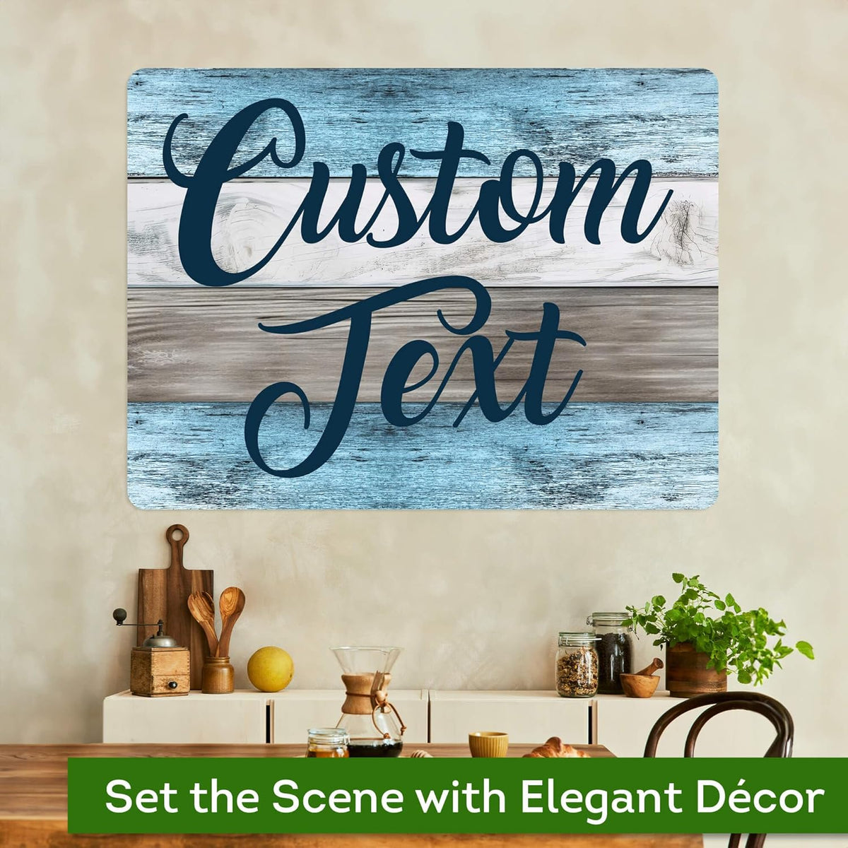 Custom Sign, Custom Street Sign, 11 Font Colors, 13 Font Styles, 4 Hole Options, 22 Sizes, 36x48