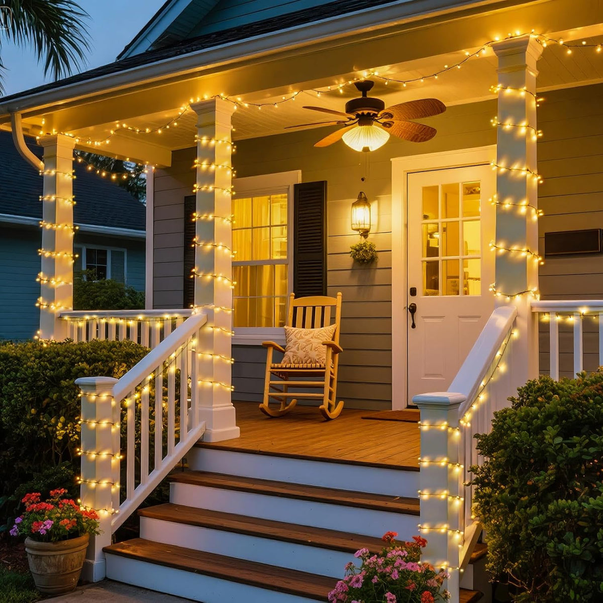 JMEXSUSS Solar String Lights Outdoor Waterproof, Total 66 FT 200 LED Solar Twinkle Lights Outdoor