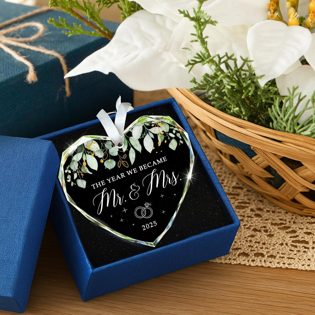 HEXMOZ Wedding Gifts for Couples 2025 - Mr and Mrs Gifts - Bridal Shower Gift, Wedding Ideas for