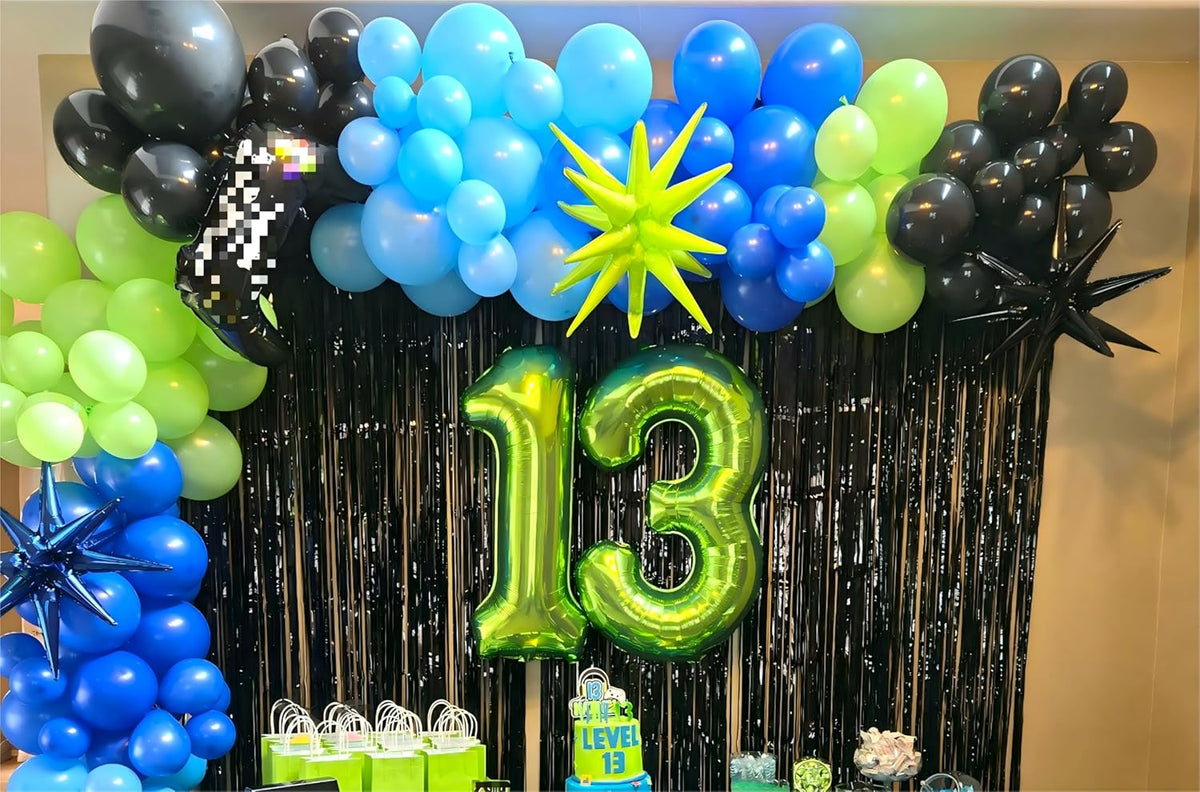 Large 40 Inch Light Green 3 Number Balloon, 3 13 23 30 33 36 38 Light Green Birthday Party