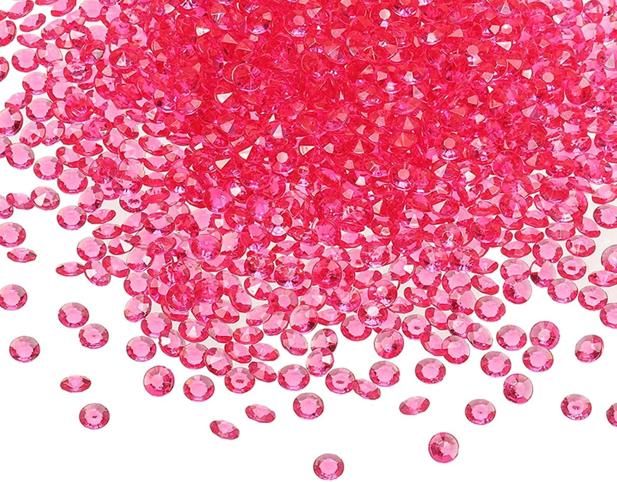 PATIKIL 4000 Pcs Wedding Table Scatter Confetti Crystals 6mm Acrylic Diamonds Vase Fillers Gems for
