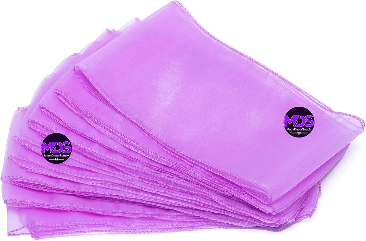 MDS Pack of 250 PCS Organza Chair Sashes Wider Dining Chair Bows Ribbon Tie Back for Wedding Party