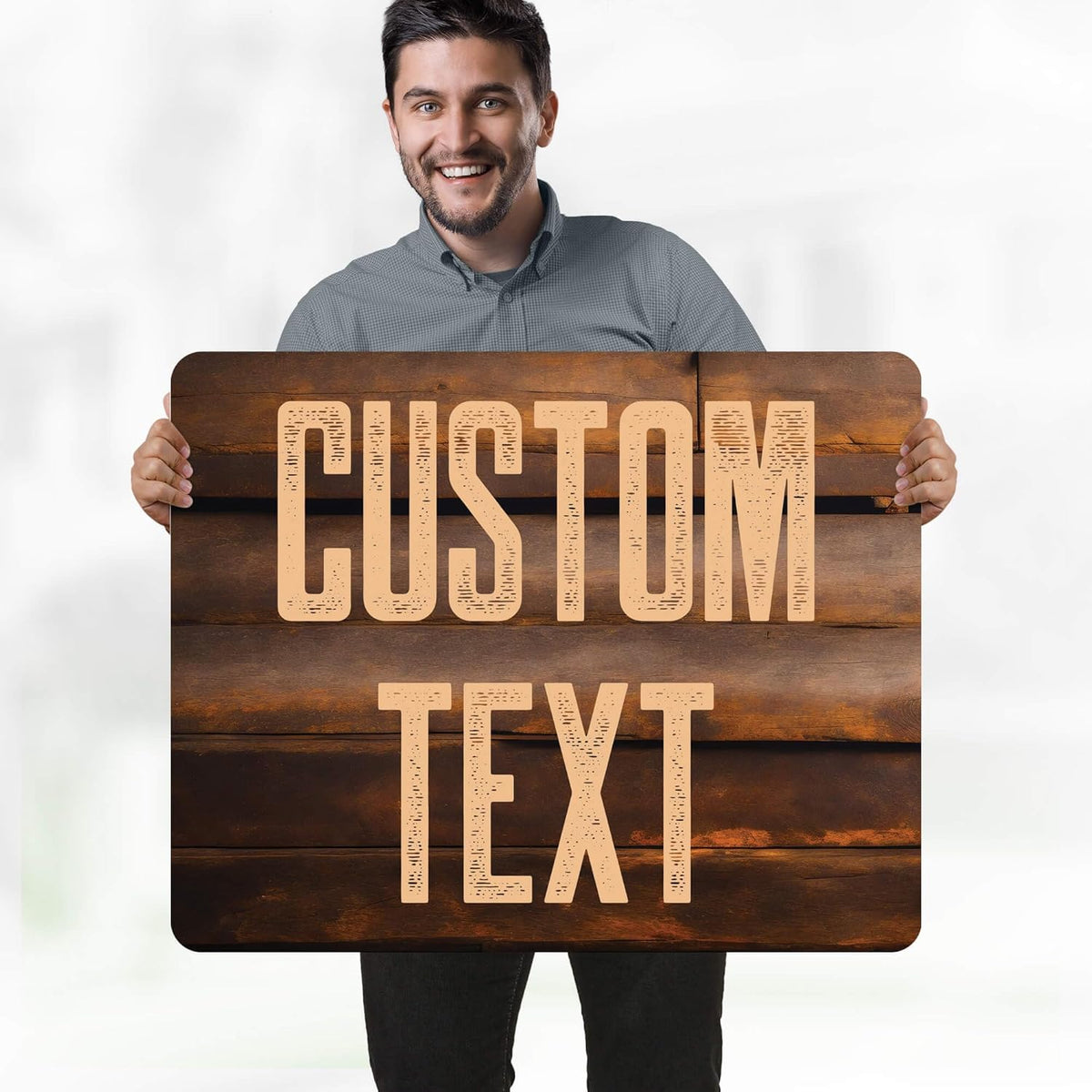 Custom Sign, Custom Street Sign, 11 Font Colors, 13 Font Styles, 4 Hole Options, 22 Sizes, 24x30