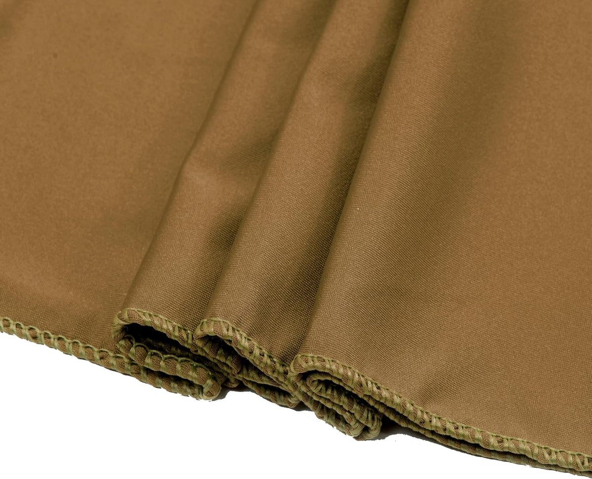 VDS Pack of 75 PCS | Mocha | Spandex Chair Sashes Bows Without Buckle | Stretch Elastic Banquet