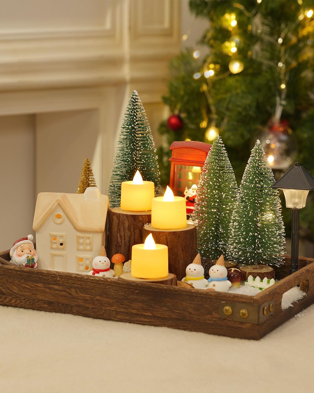 Amagic 12/24/50/100/150 Pack LED Tea Lights, Flameless Votive Candles, Battery Operated Tealights
