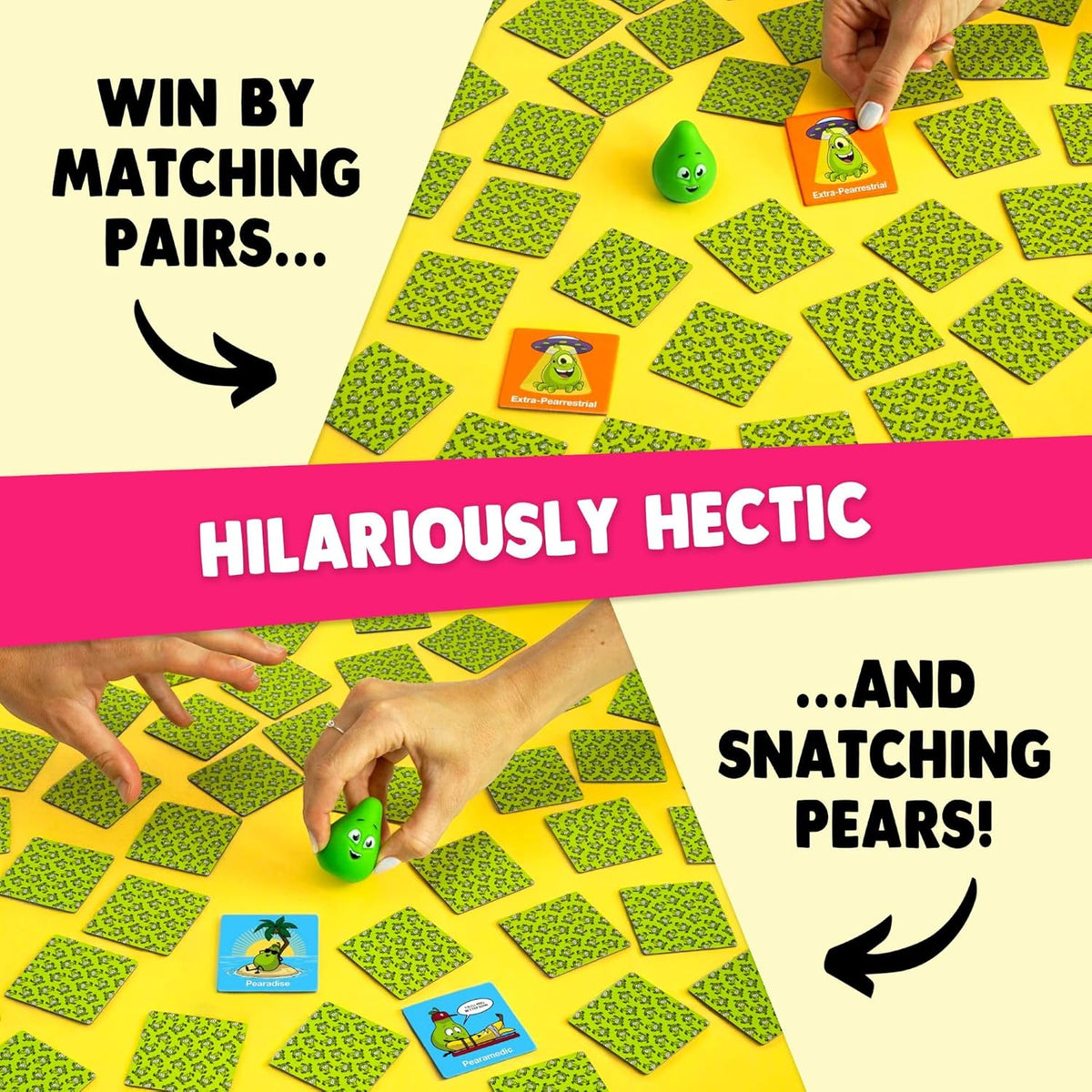 Snatching Pears! – The Hilarious Memory-Matching, Pear-Snatching Party Game | Family Board Game for