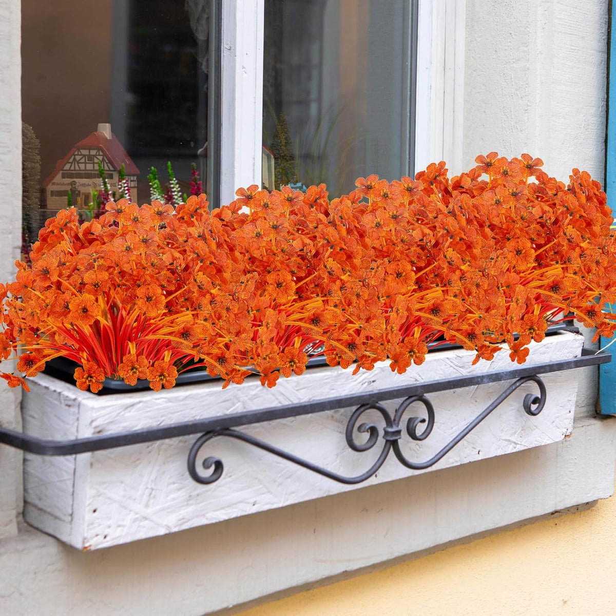 20 Bundles Artificial Fall Flowers No Fade Faux Autumn Plants Fake Flowers No Fade Faux Plastic