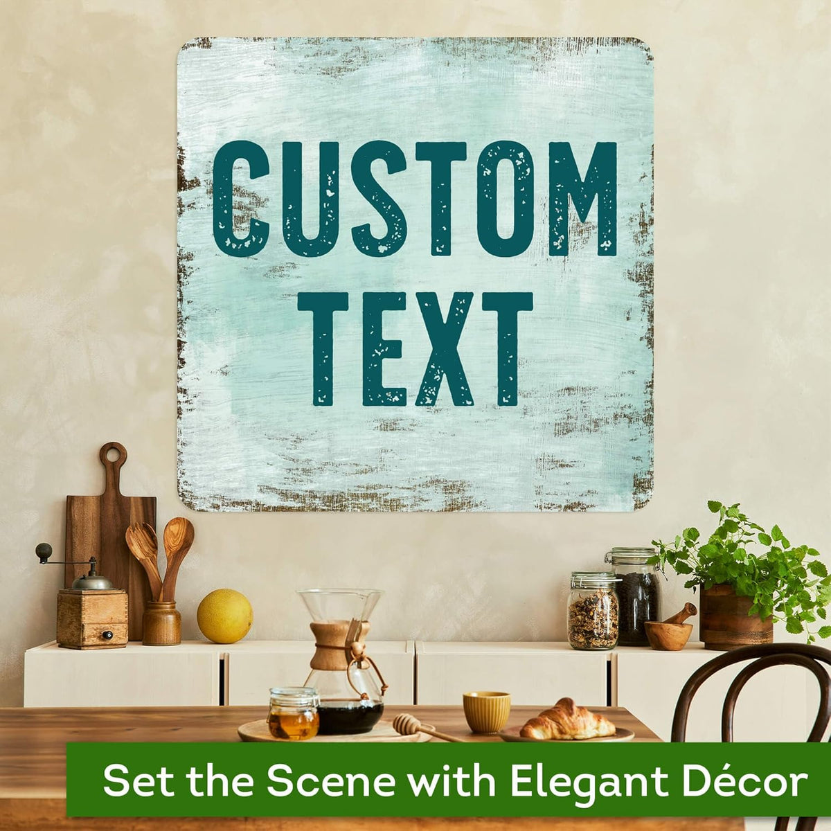 Custom Sign, Custom Street Sign, 11 Font Colors, 13 Font Styles, 4 Hole Options, 22 Sizes, 24x24