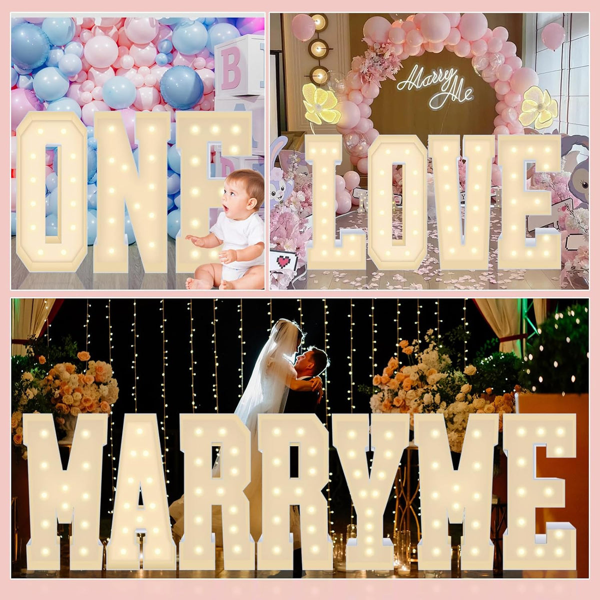 4FT Marquee Plastic Letters V - Light up Letters V Are Made from Corrugated Plastic Board - Quick