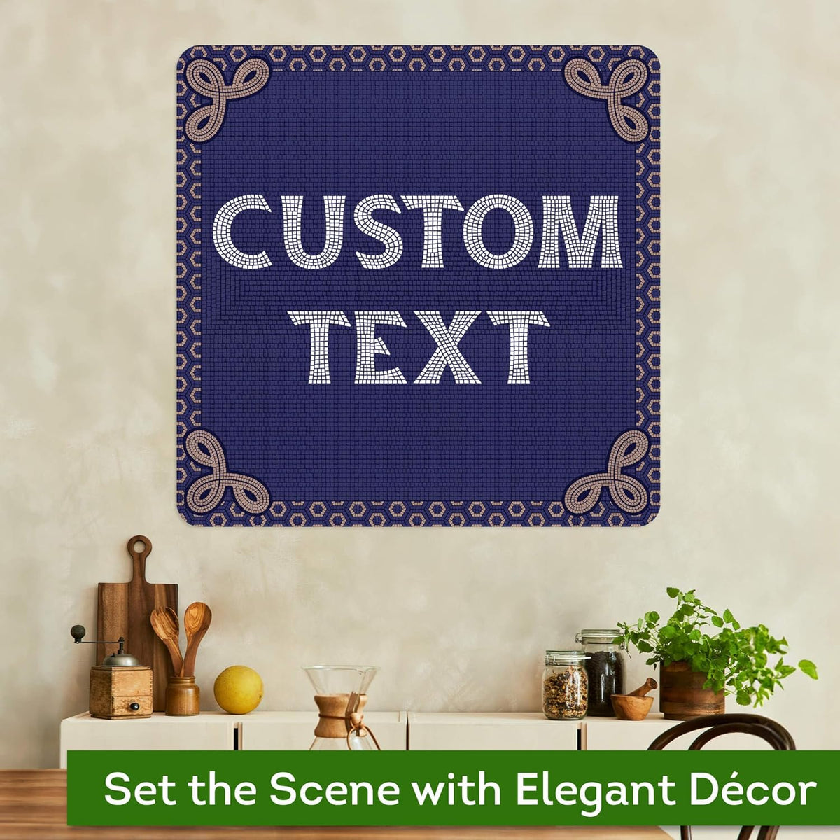 Custom Sign, Custom Street Sign, 11 Font Colors, 13 Font Styles, 4 Hole Options, 22 Sizes, 30x30