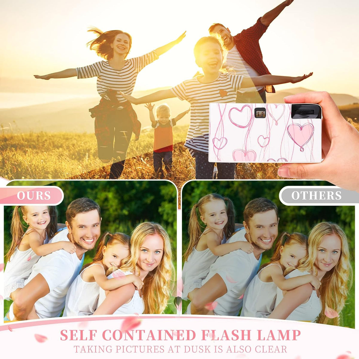 8 Pack Disposable Camera Bulk for Wedding 35mm Film Single Use Camera with Flash for Gathering