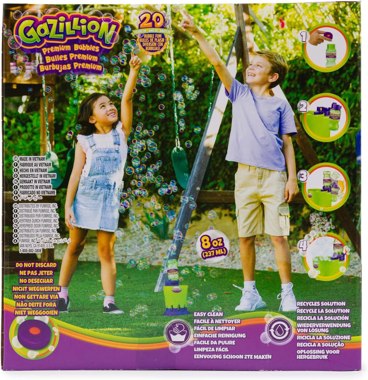 Gazillion Bubble Storm Bubble Making Machine - Portable Bubble Maker - Instant Bubble Creation