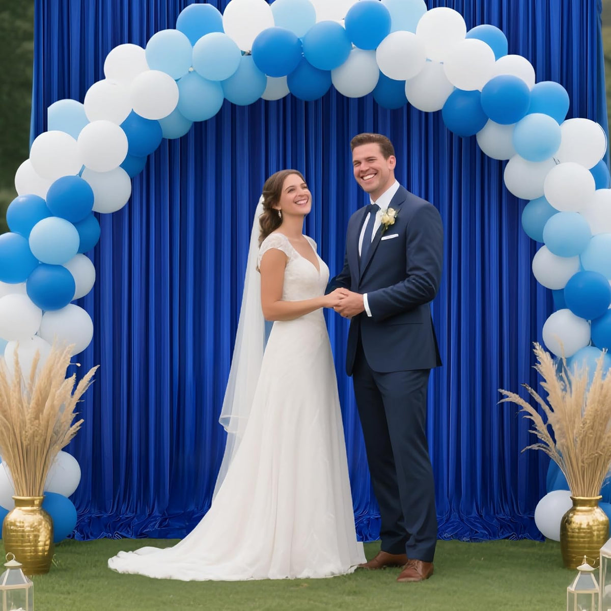 20x10ft Backdrop Curtains for Parties, 4 Panels 5x10ft Photography Backdrop Curtain with Rod