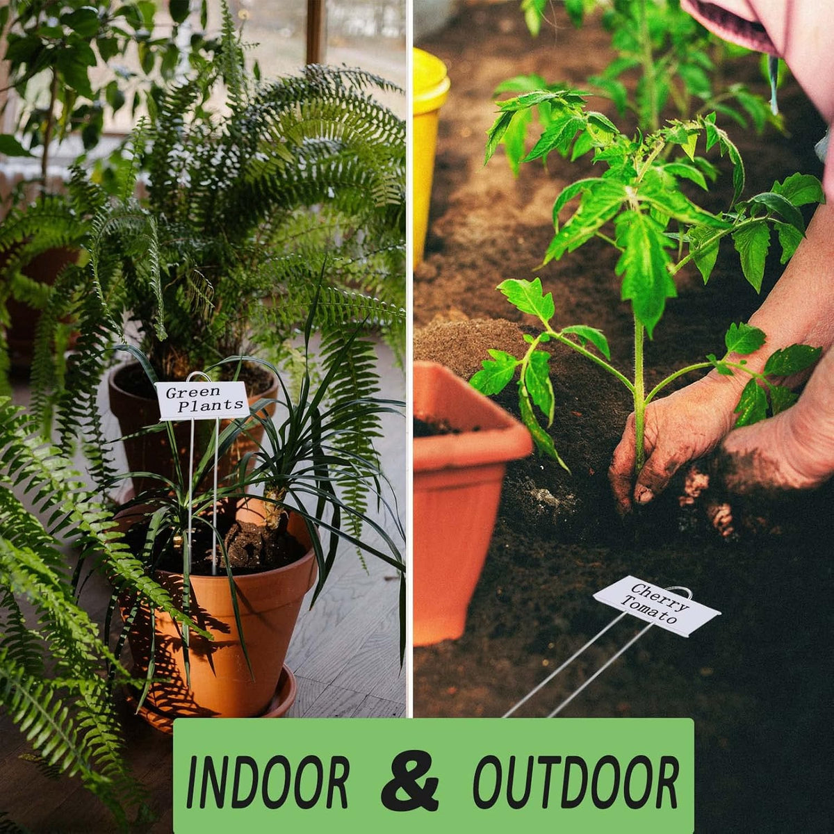 30pcs Plant Labels for Outdoor Garden Waterproof Plant Markers for Outdoor Plants, 11inch Metal