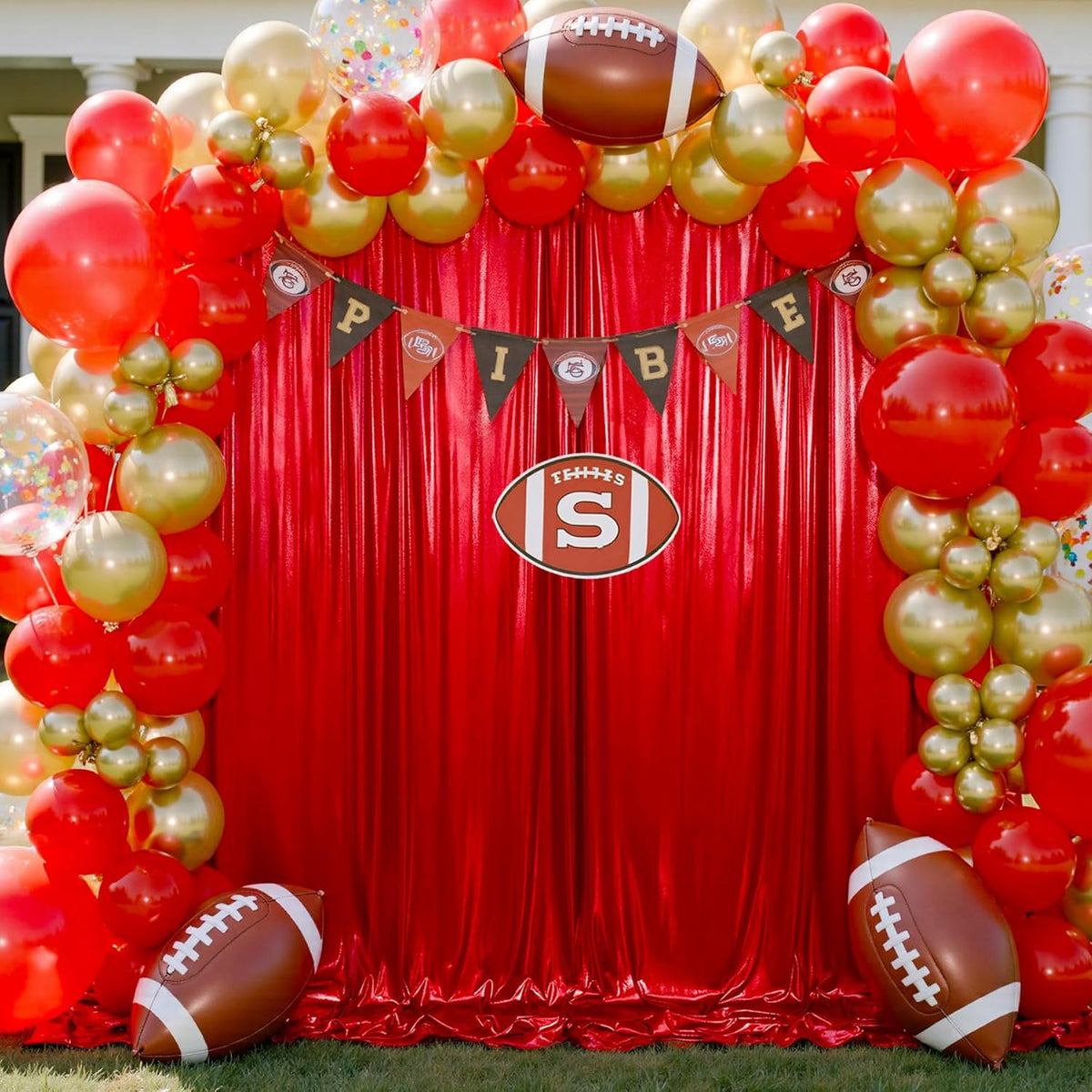 20x10ft Shimmer Red Sequin Backdrop Curtain for Parties, Thick Wrinkle Free Glitter Backdrop Drapes