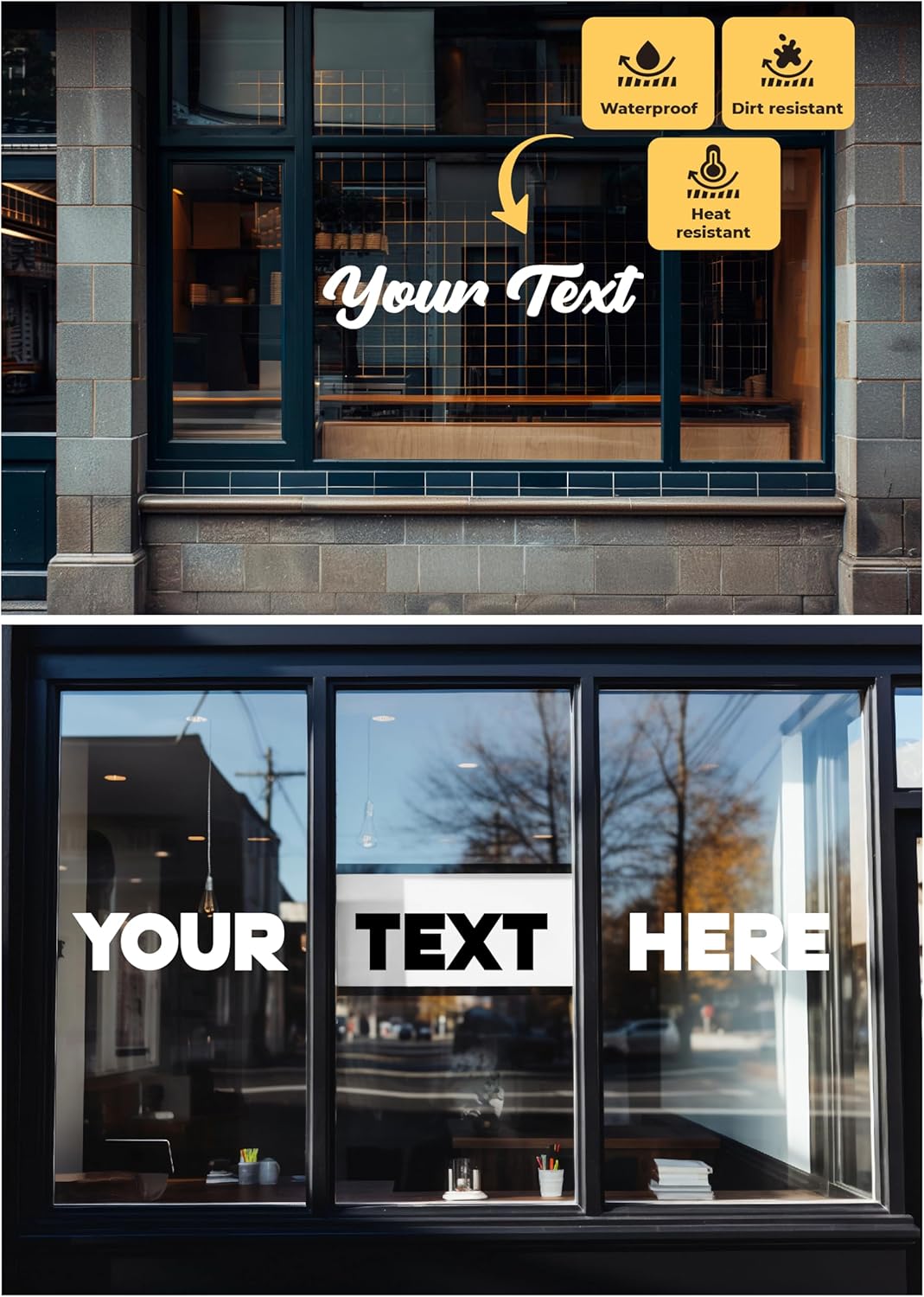 Custom Window Lettering - Custom Vinyl Decal Sticker Letters - Custom Decal Text Sticker