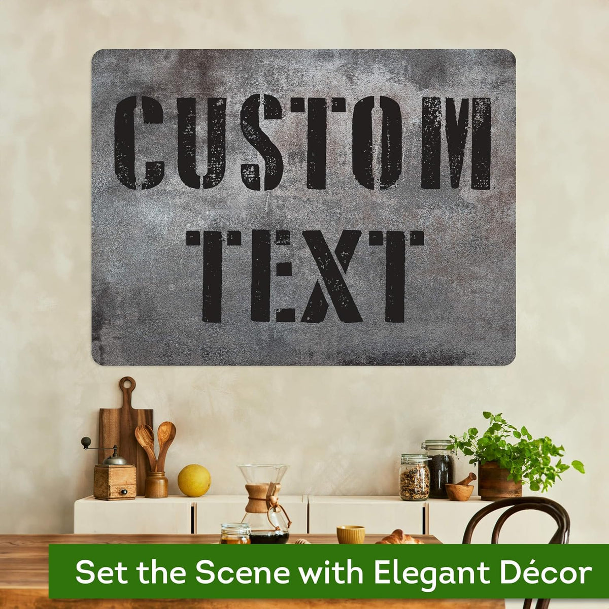Custom Sign, Custom Street Sign, 11 Font Colors, 13 Font Styles, 4 Hole Options, 22 Sizes, 36x48