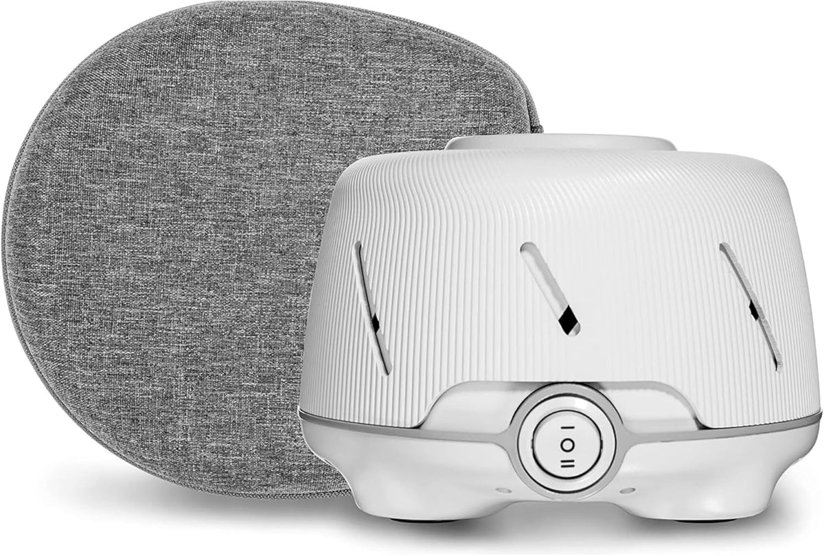 Yogasleep Dohm (White/Gray) & Travel Case (2 Piece Set) The Original White Noise Machine with