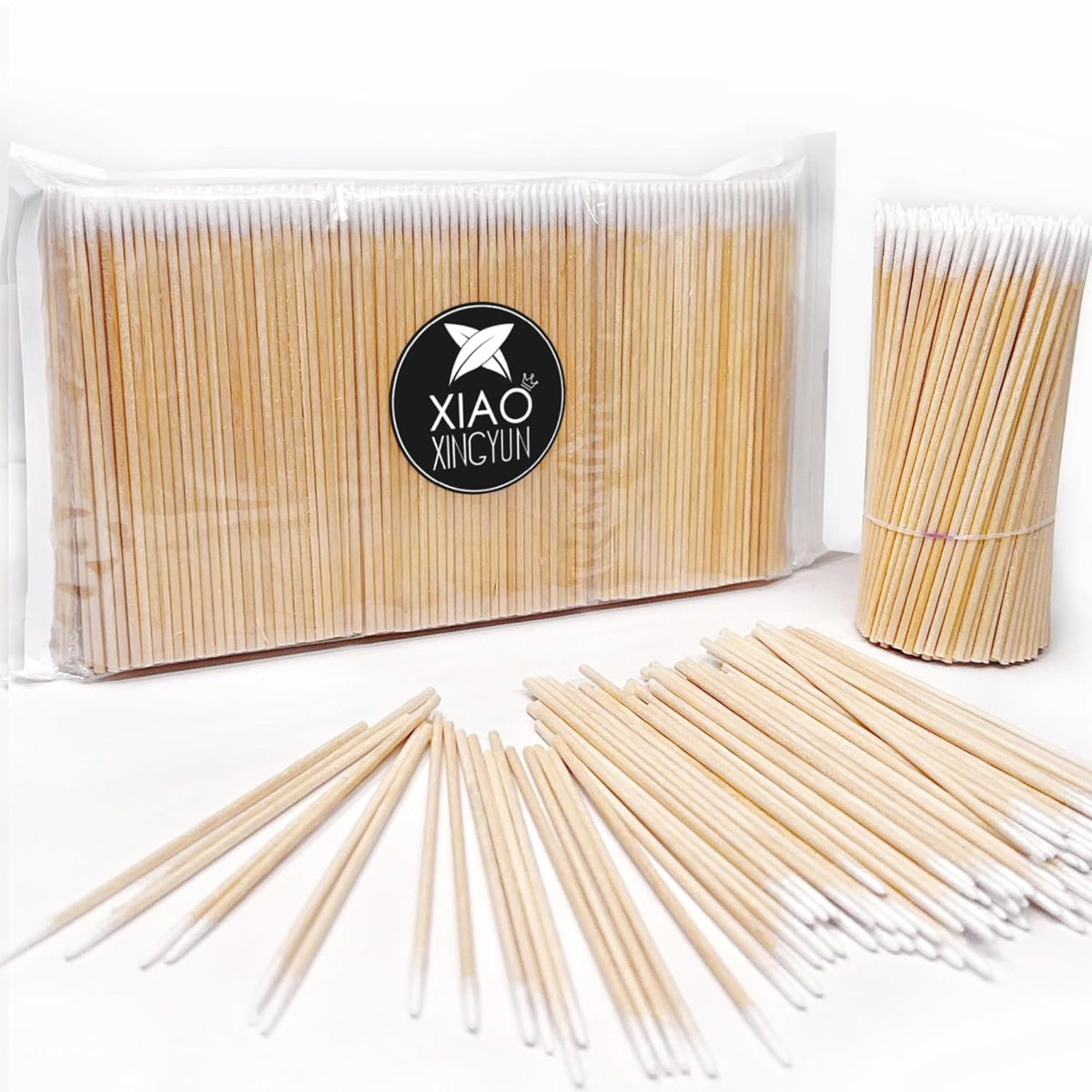 600PCS Pointed Cotton Swabs - Precision Tip Cotton Swabs - 4 Inch Microblading Cotton Swabs