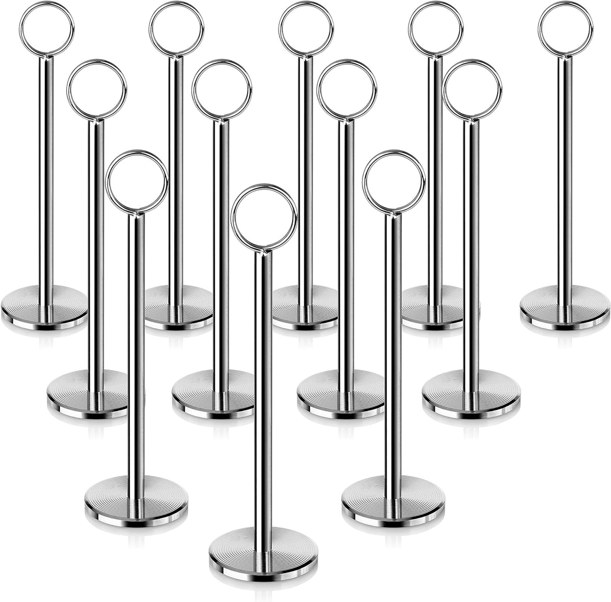 New Star Foodservice 23336 Ring-Clip Table Number Holder/Number Stand/Place Card Holder, 8-Inch