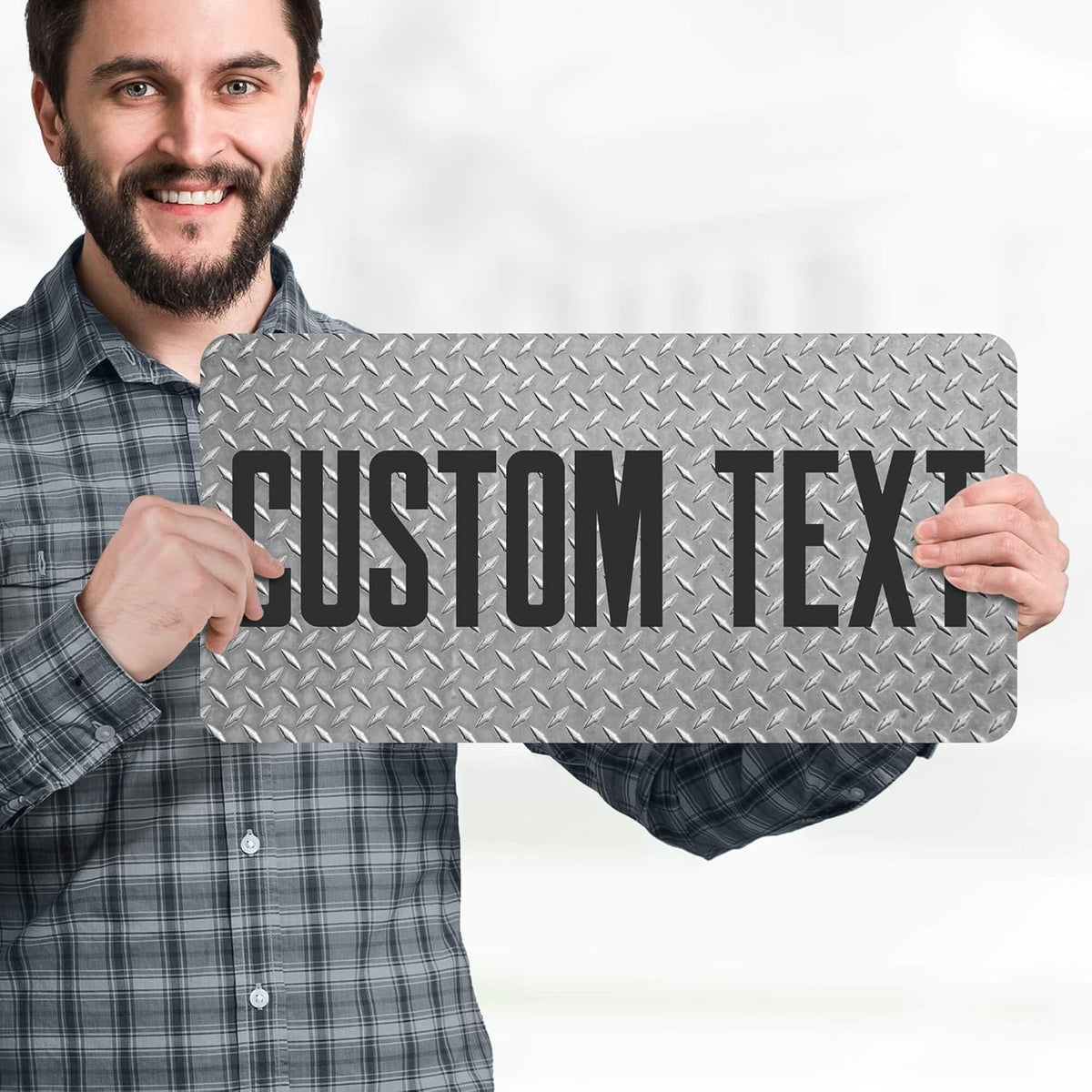 Custom Sign, Custom Street Sign, 11 Font Colors, 13 Font Styles, 4 Hole Options, 22 Sizes, 9x18