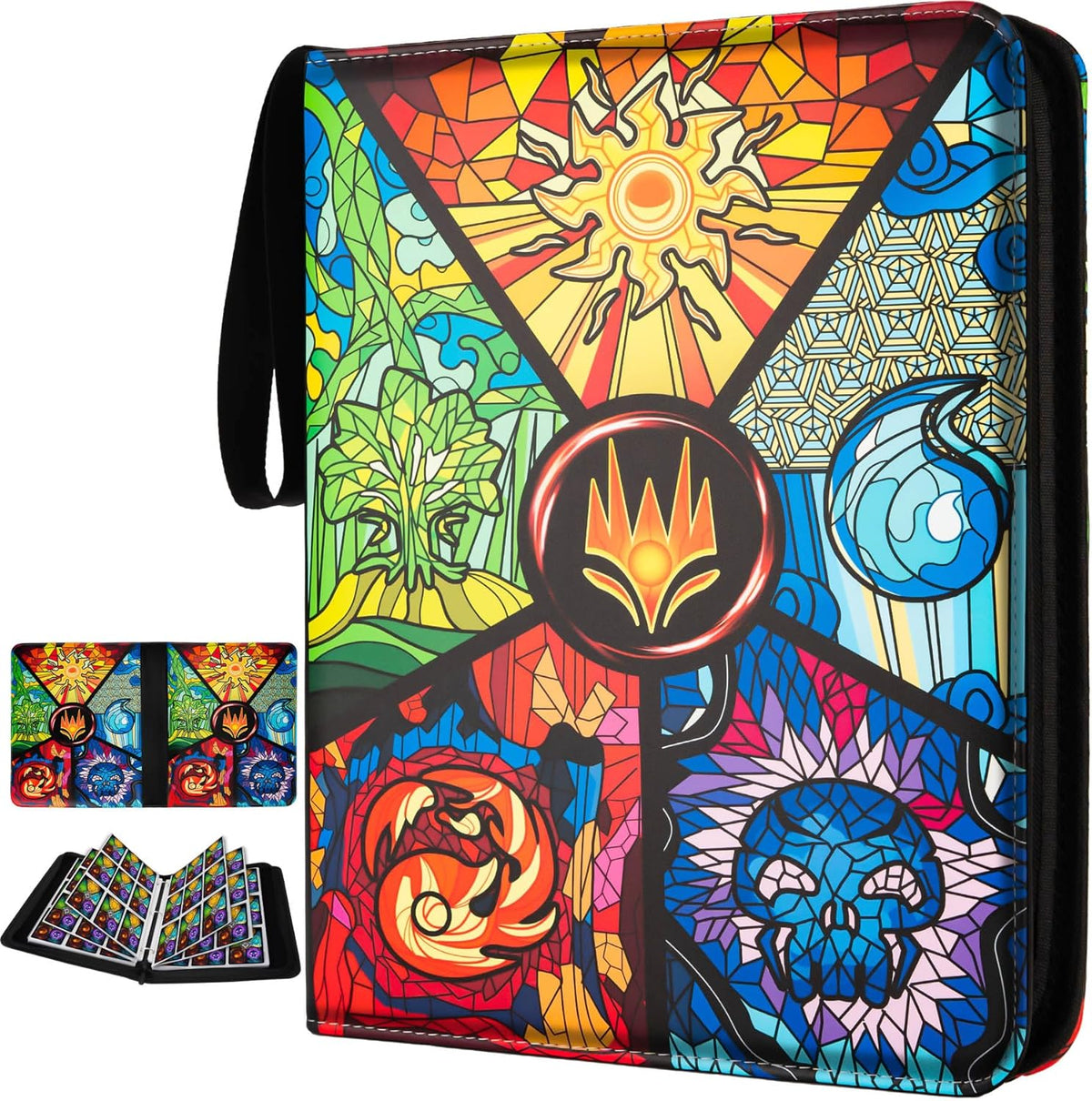 9 Pocket Card Binder for MTG/YGO/PTCG/Game Cards, Holds 900 Cards,Premium Card Collector Book for