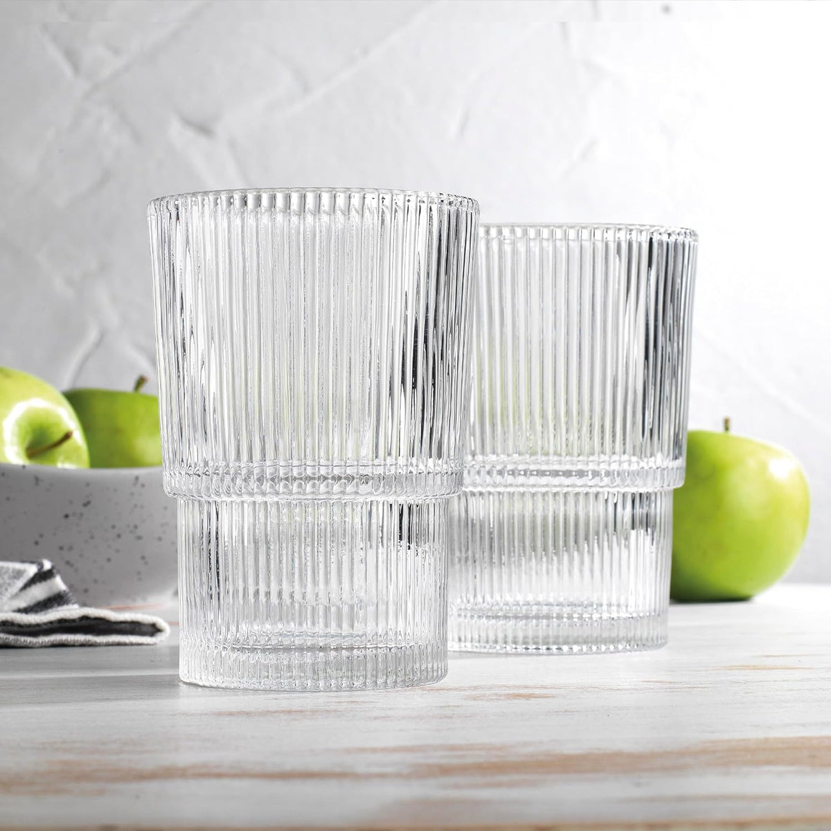 2-PACK Capri Drink Dispenser - Glass Beverage Dispenser, 100% Leakproof Spigot Perfect For Parties