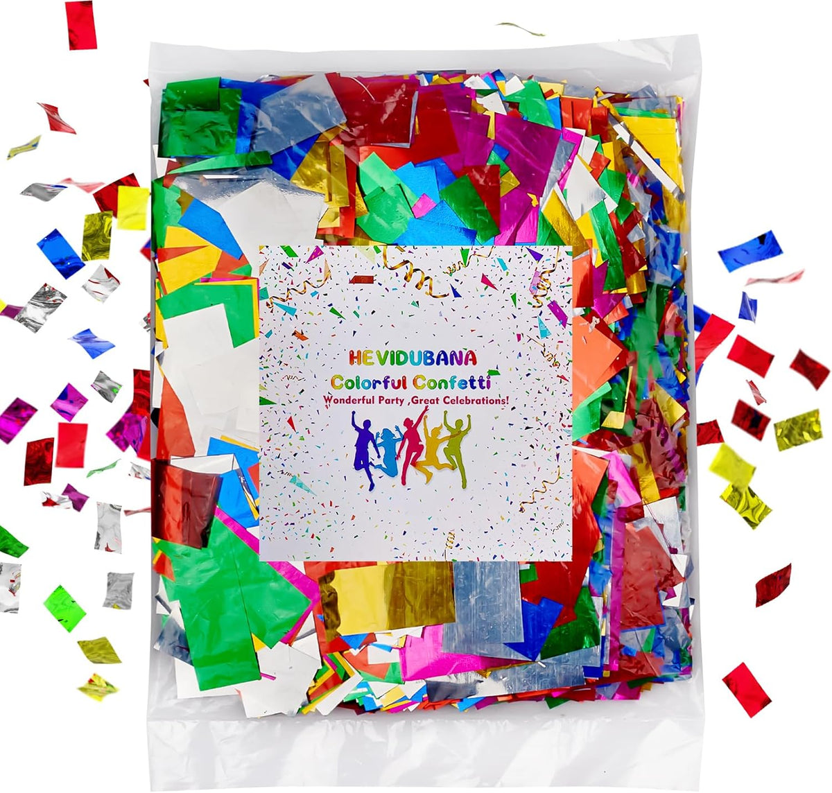Metallic glitter Confetti Paper - Color Flame Retardant Foil Confetti Great for Birthday