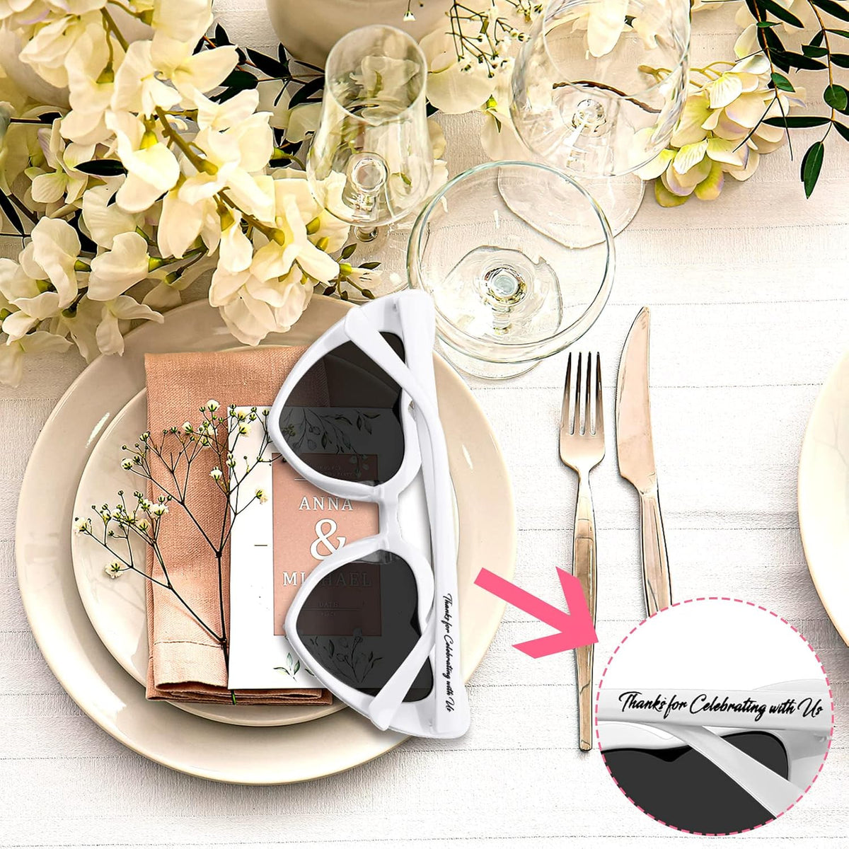 Vabean Wedding Heart Sunglasses Bulk Wedding Gifts Bachelorette Bridal Party Favors for Guests