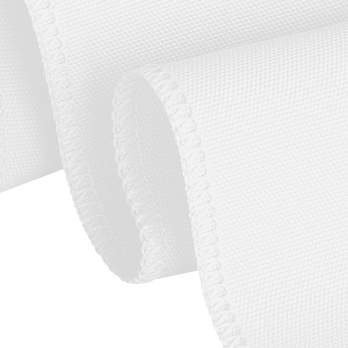 LTC LINENS 10 Pack 108 Inch Round Tablecloths White - Bulk for 48 Inch Round Table Floor Length