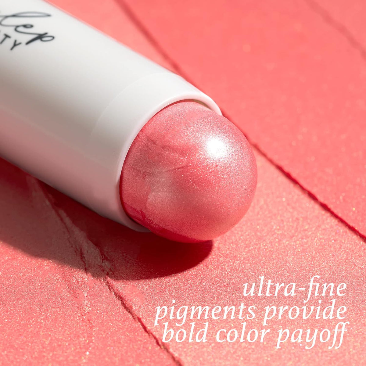 Julep Skip The Brush Cream to Powder Blush Stick - Golden Guava - Blendable and Buildable Color