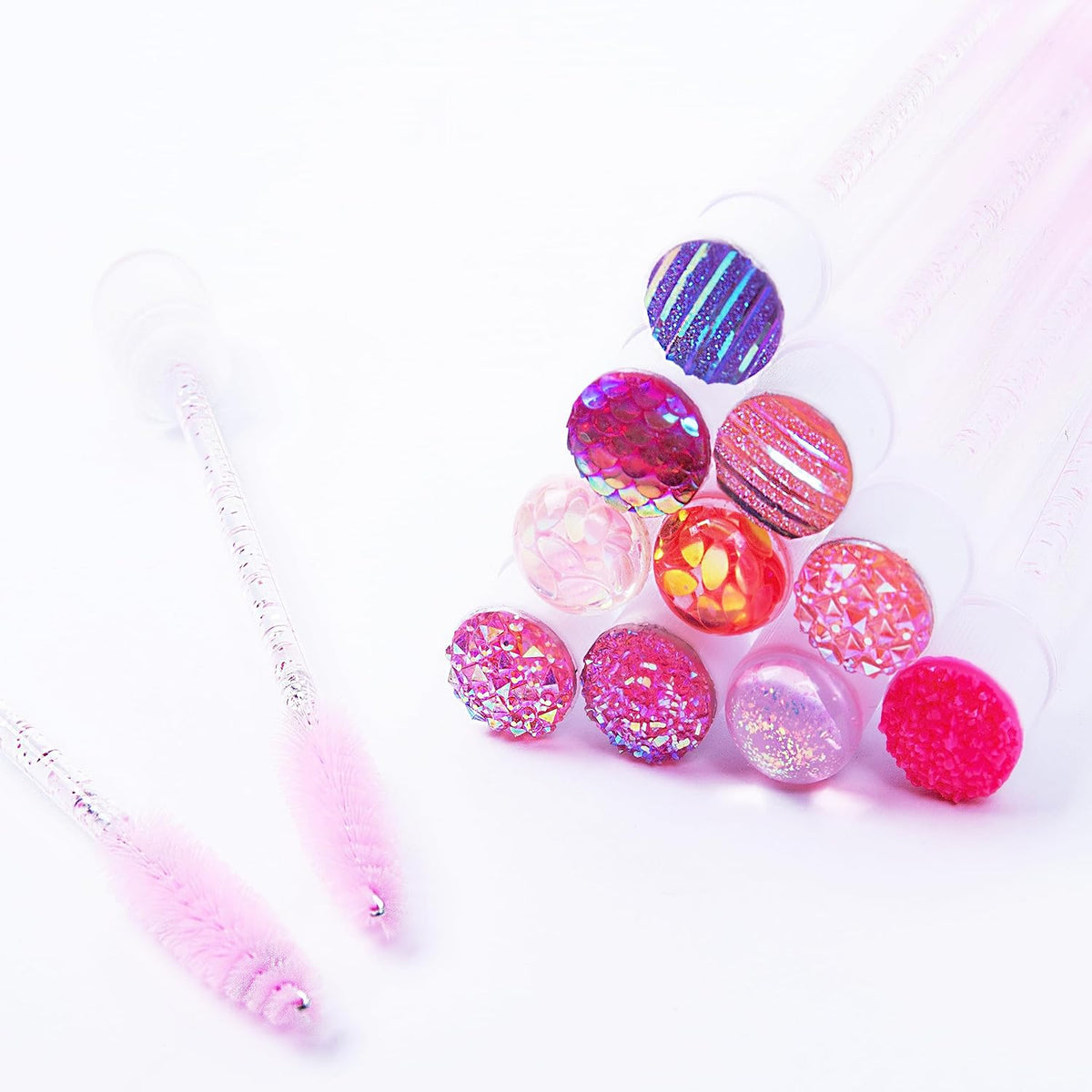 i-Laesh 20 Pcs Lash Brush Eyelash Brushes for Eyelash Extensions Spoolies Cleaning Mascara Wands