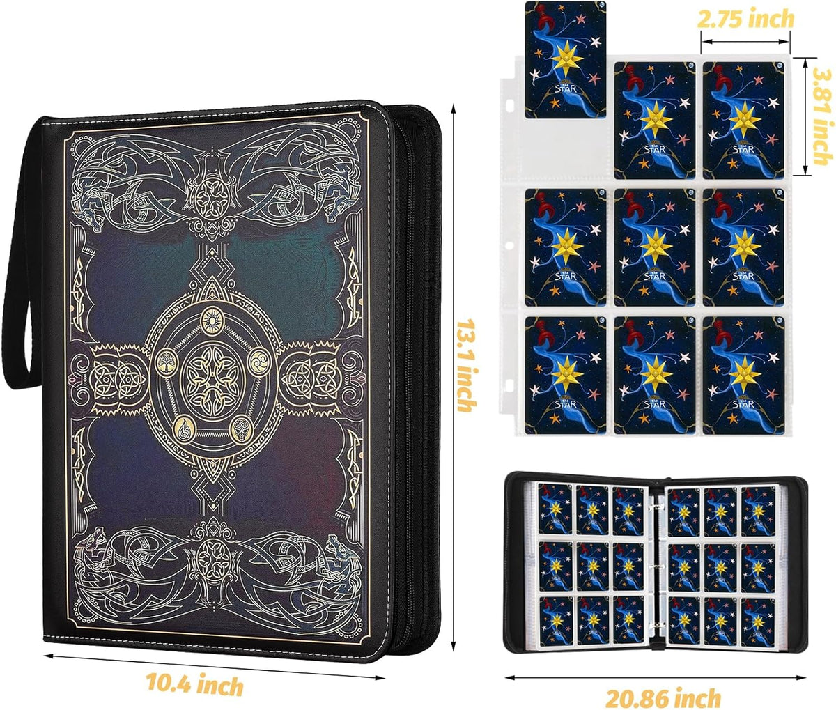 Card Binder for MTG Cards, Premium 9 Pocket Card Binder for Trading Cards, 720 Double Sided Pocket