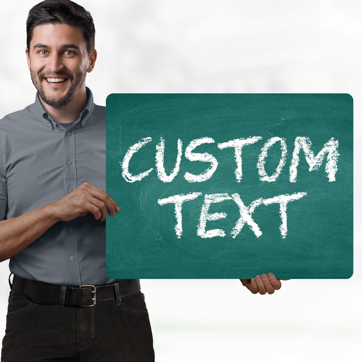 Custom Sign, Custom Street Sign, 11 Font Colors, 13 Font Styles, 4 Hole Options, 22 Sizes, 18x24