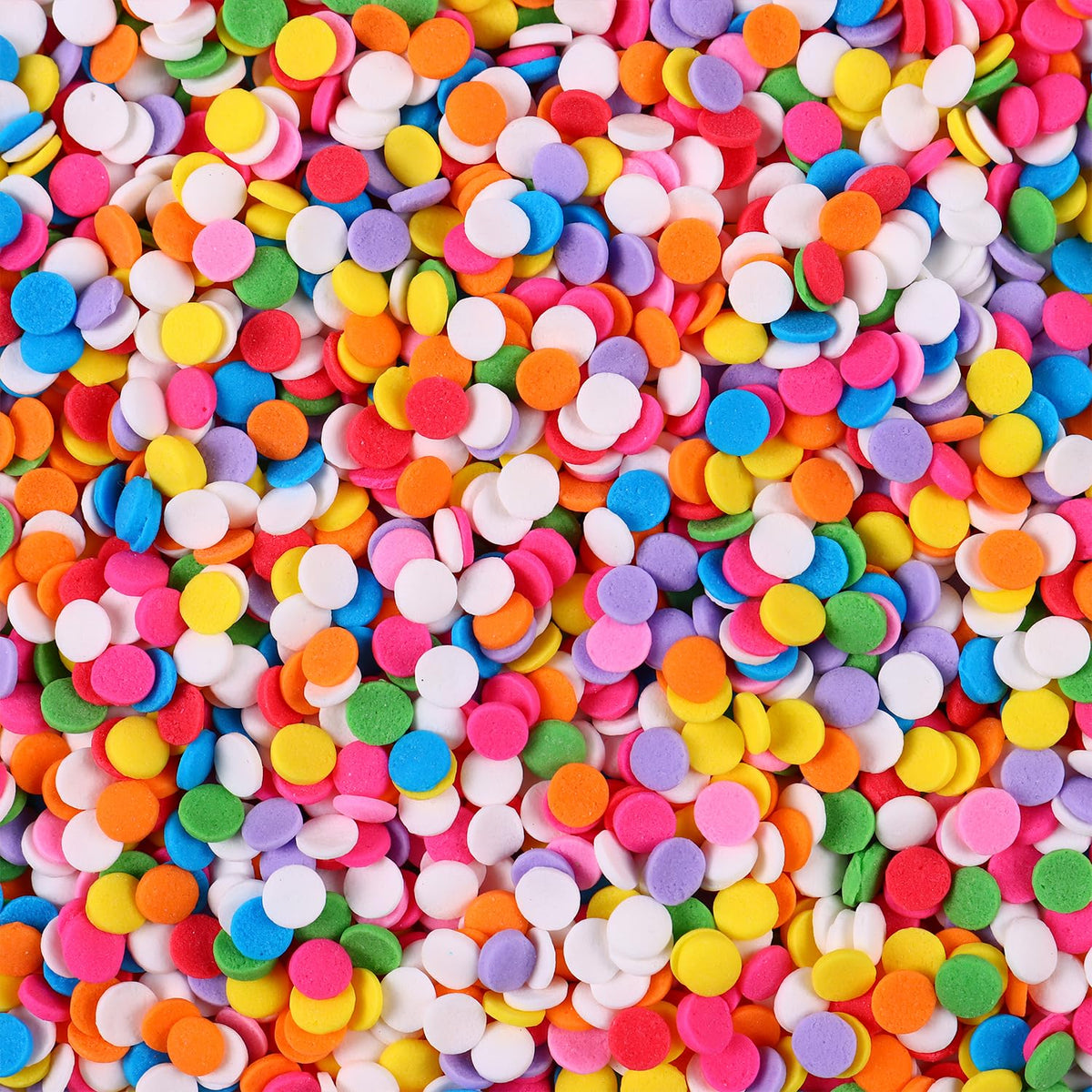 Edible Confetti Sprinkles for Cake Decorating, Round sprinkles, Rainbow Sprinkles for Baking