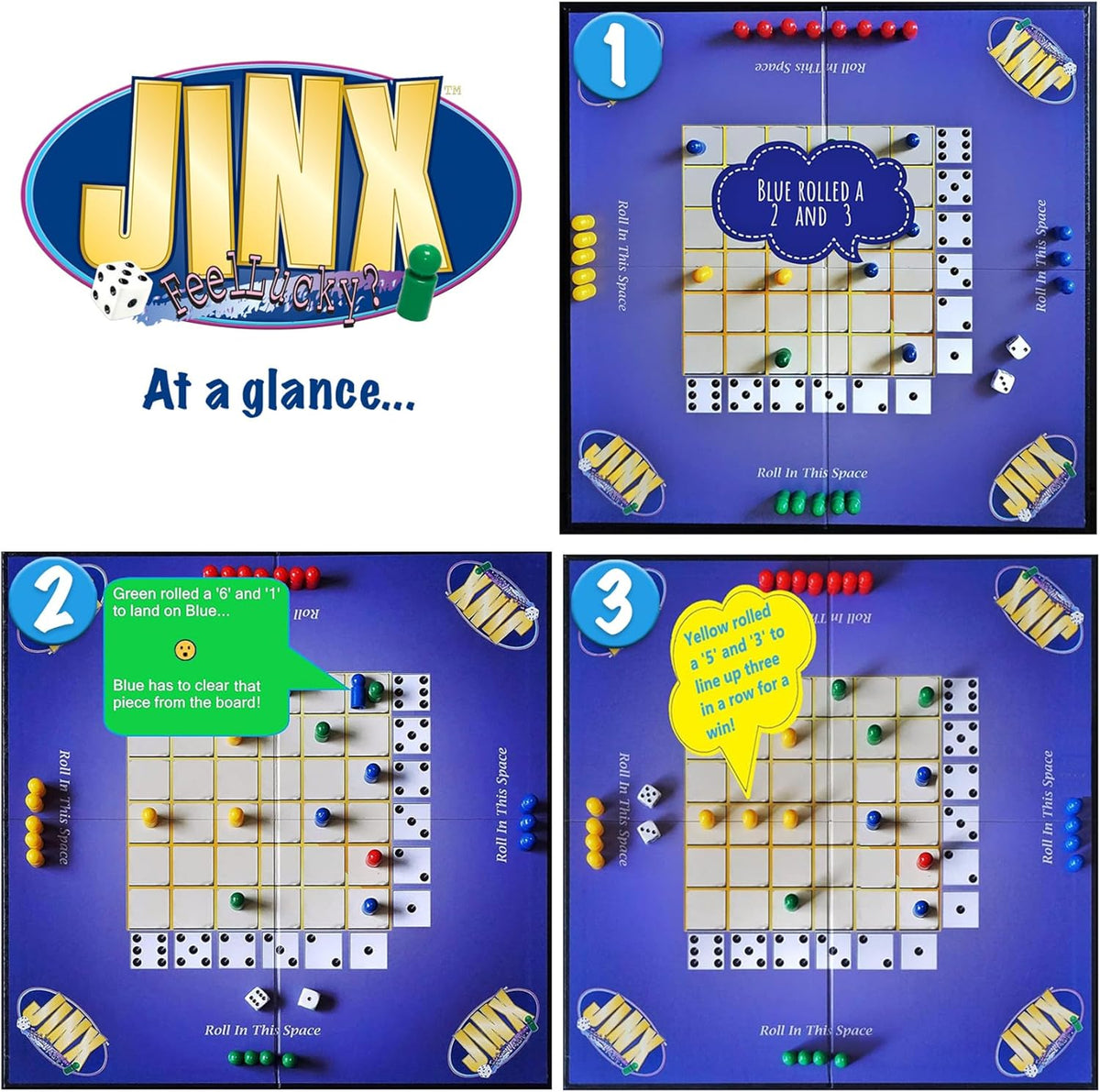 Jinx - Fast and Fun Board Game of Chance Where The Luck of The Roll Determines Your Fate - Game