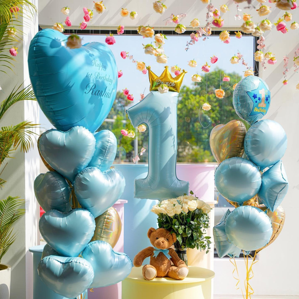Pink Heart Shaped balloons Pack of 10,18 Inch Love Valentine Balloons Blue Heart Romantic Balloons
