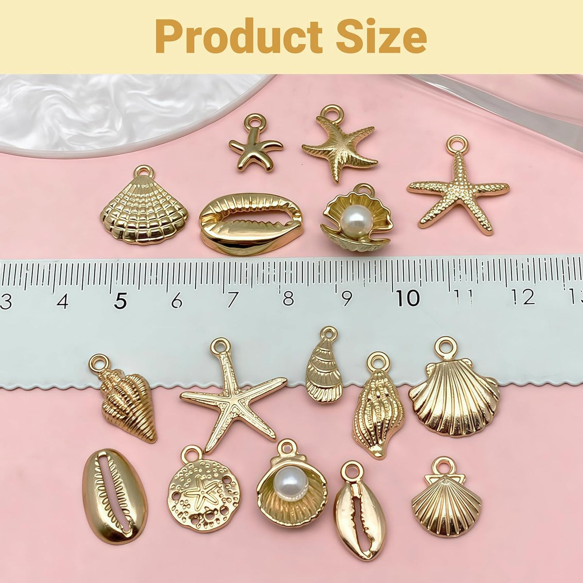 50 Sets Wine Glass Charms, Wine Charms for Stem Glasses, DIY Reusable Drink Markers for Weddings &