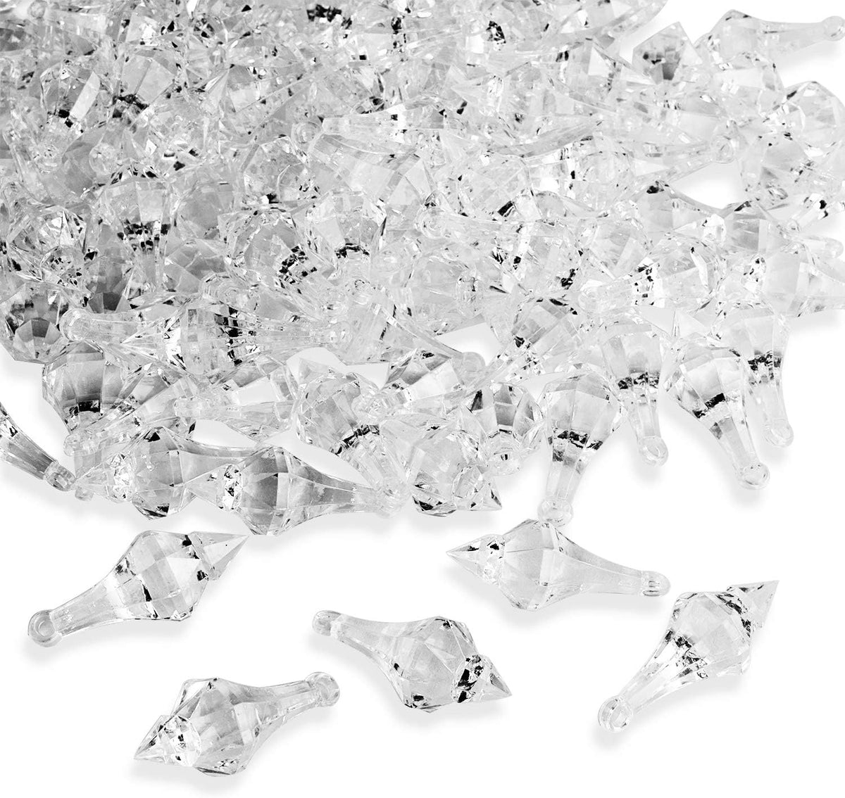 Super Z Outlet Acrylic Clear Ice Rock Diamond Chandelier Drops Crystals Treasure Gems for Table