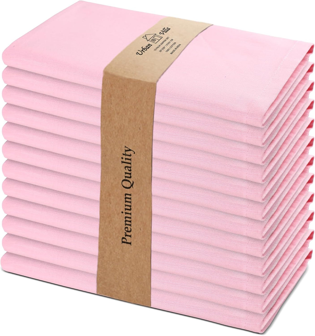 Urban Villa Easter Cloth Napkins 100% Cotton Slub Absorbent Dinner Napkins (Set of 12) Oversized